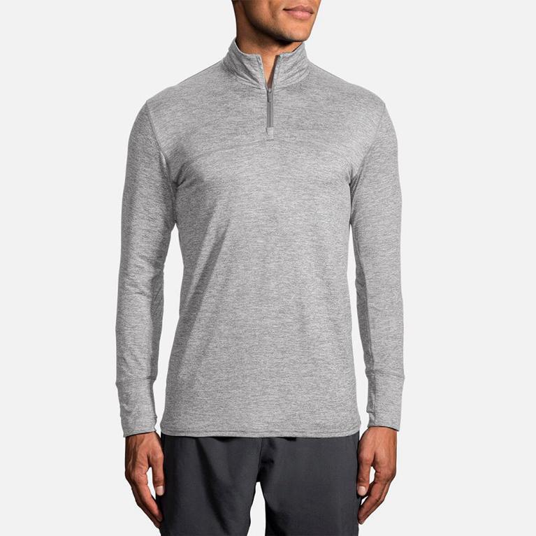 Brooks DASH HALF ZIP Running Jackets Mens Canada - Grey (PTB312876)